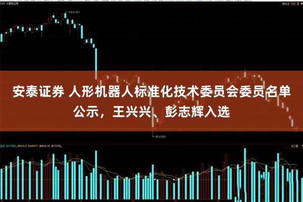 安泰证券 人形机器人标准化技术委员会委员名单公示，王兴兴、彭志辉入选